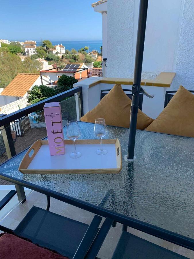 VillaEscondidaApartamento en chalet con vista abierta al mar Málaga Exterior foto